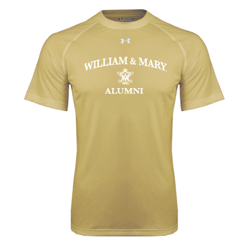 Under Armour Vegas Gold Tech Tee - Arched Academic William & Mary Alumni