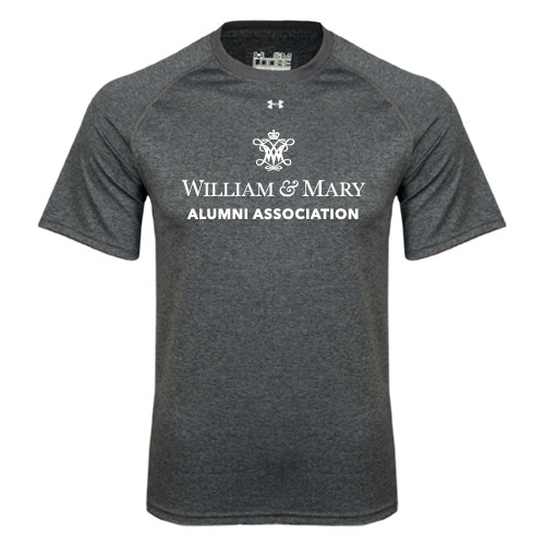  Under Armour Carbon Heather Tech Tee - Alumni Association Stacked