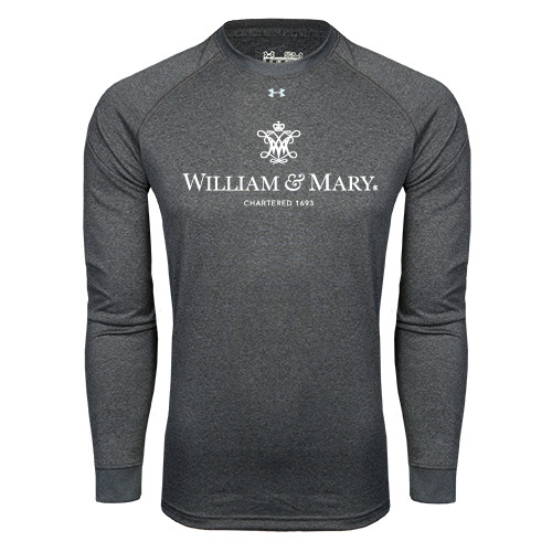  Under Armour Carbon Heather Long Sleeve Tech Tee - Chartered Logo