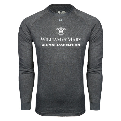  Under Armour Carbon Heather Long Sleeve Tech Tee - Alumni Association Stacked
