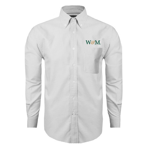  White Oxford Long Sleeve Shirt - W&M
