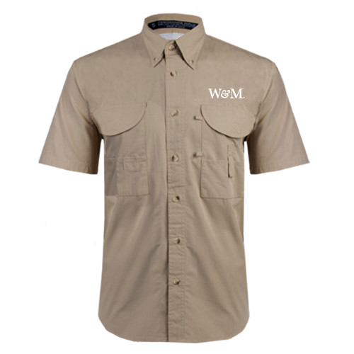  Khaki Fishing Shirt Performance Short Sleeve - W&M