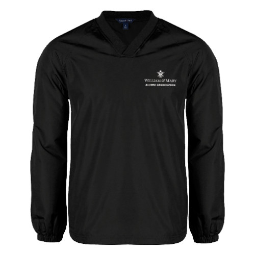  Black V Neck Raglan Windshirt - Alumni Association Stacked