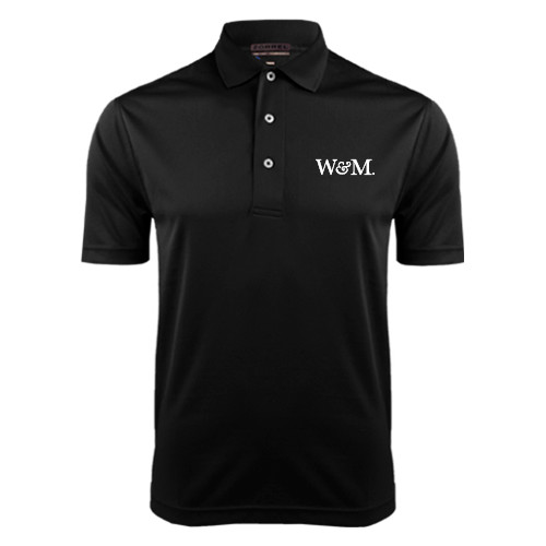  Black Dry Mesh Polo - W&M