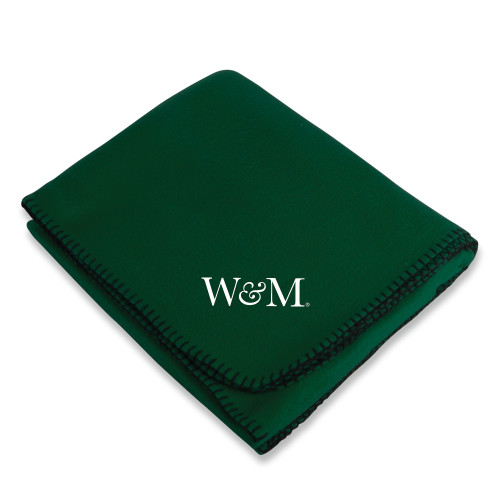  Dark Green Arctic Fleece Blanket - W&M