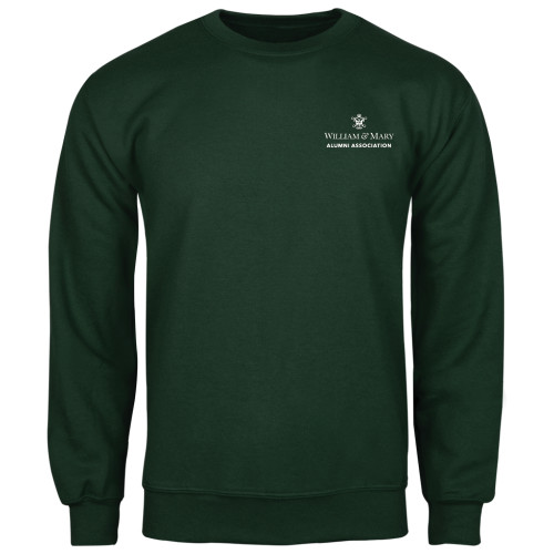  Dark Green Fleece Crew - Alumni Association Stacked