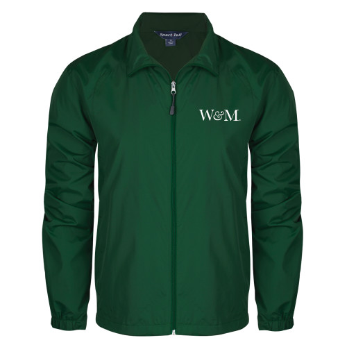  Dark Green Full Zip Wind Jacket - W&M