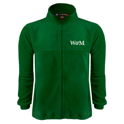  Dark Green Fleece Full Zip Jacket - W&M