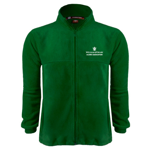  Dark Green Fleece Full Zip Jacket - Alumni Association Stacked