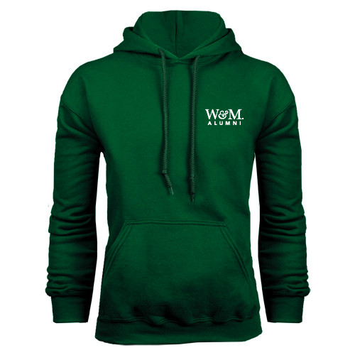  Dark Green Fleece Hood - W&M Alumni