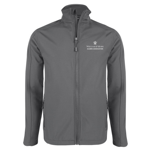  Charcoal Softshell Jacket - Alumni Association Stacked