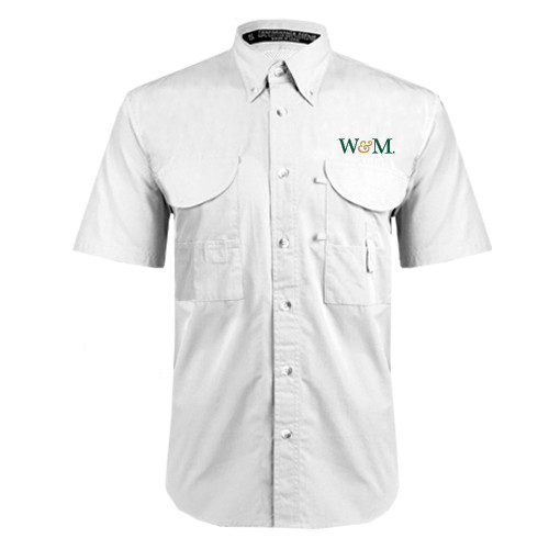  White Fishing Shirt Performance Short Sleeve - W&M