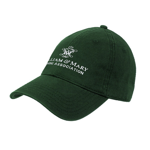  Dark Green Unstructured Adjustable Low Profile Hat - Alumni Association Stacked