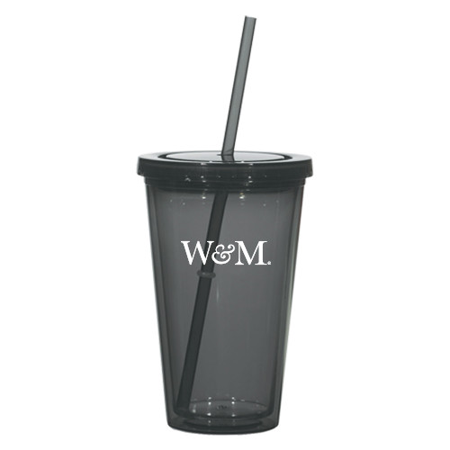  Madison Double Wall Charcoal Tumbler w/Straw 16oz - W&M