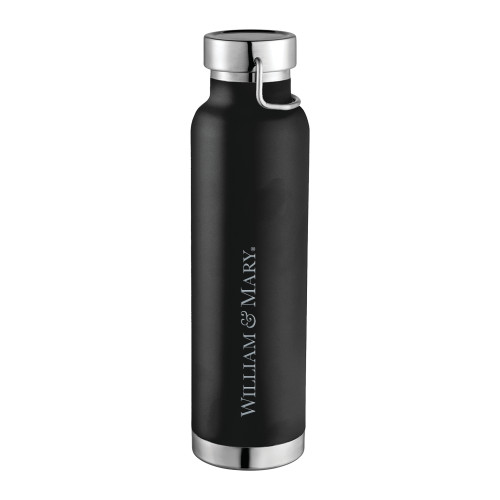  Thor Copper Vacuum Insulated Black Bottle 22oz - William & Mary Engraved