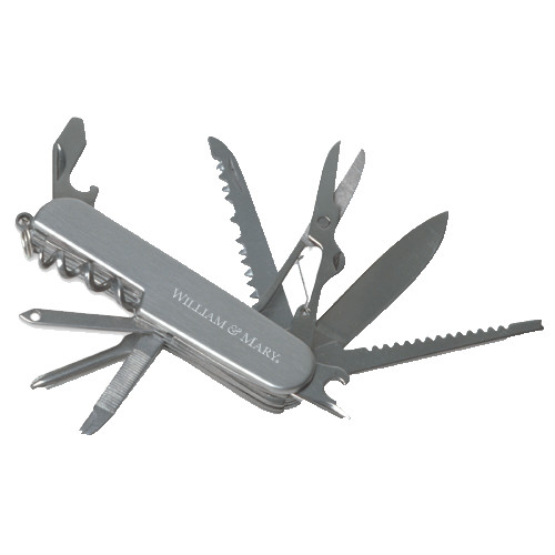  8 Function Pocket Knife - William & Mary Engraved