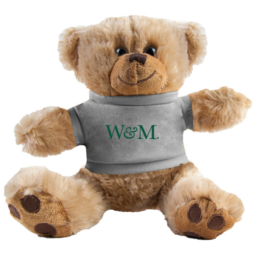  Plush Big Paw 8 1/2 inch Brown Bear w/Grey Shirt - W&M