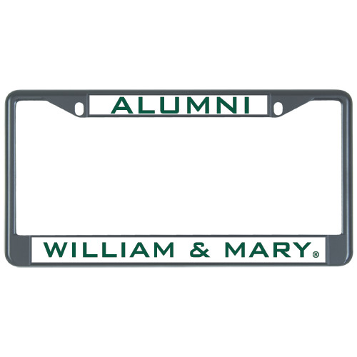  Alumni Metal License Plate Frame in Black - William and Mary