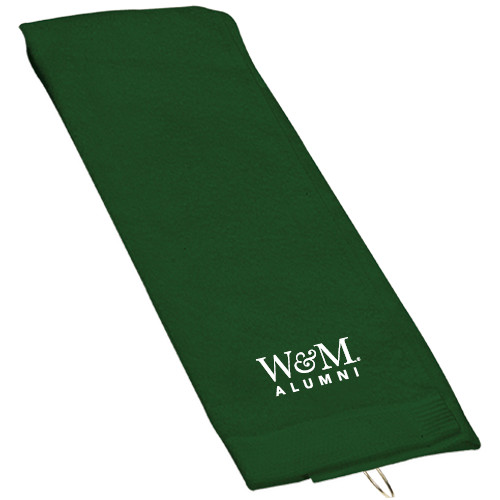 Dark Green Golf Towel - W&M Alumni