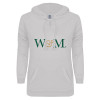 Thumbnail image for  ENZA Womens White V Notch Raw Edge Fleece Hoodie