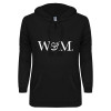Thumbnail image for  ENZA Womens Black V Notch Raw Edge Fleece Hoodie