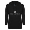 Thumbnail image for  ENZA Womens Black V Notch Raw Edge Fleece Hoodie