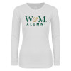 Thumbnail image for  Womens White Long Sleeve V Neck Tee