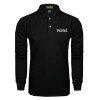 Thumbnail image for  Black Long Sleeve Polo