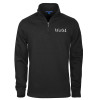 Thumbnail image for  Black Slub Fleece 1/4 Zip Pullover