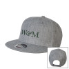 Thumbnail image for  Heather Grey Wool Blend Flat Bill Snapback Hat