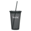 Thumbnail image for  Madison Double Wall Charcoal Tumbler w/Straw 16oz