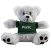 Thumbnail image for  Plush Big Paw 8 1/2 inch White Bear w/Dark Green Shirt
