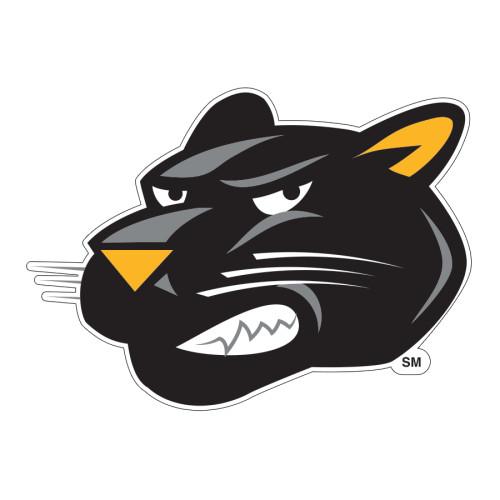 Medium Decal - UWM Panther Head Mascot