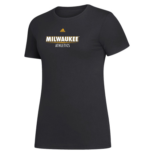  Adidas Womens Black Fresh Tee - Adidas - UW Milwaukee Athletics