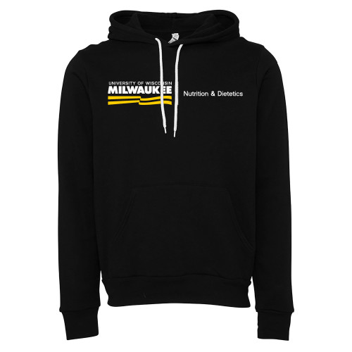  Bella + Canvas Black Fleece Hood - UWM Nutrition & Dietetics