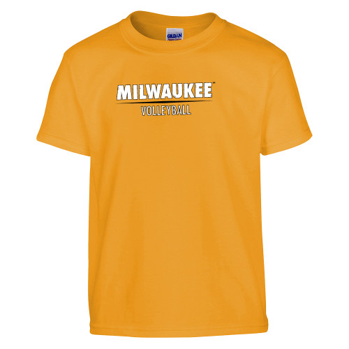  Youth Gold T Shirt - UW Milwaukee Volleyball