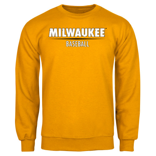  Gold Fleece Crew - UW Milwaukee Baseball