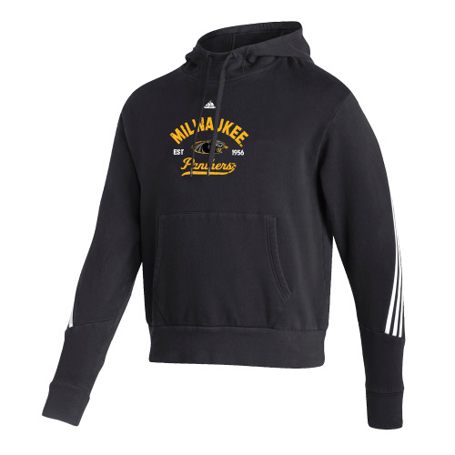  Adidas Black Pullover Hood - Adidas - UW Milwaukee Est 1956 Panthers Design