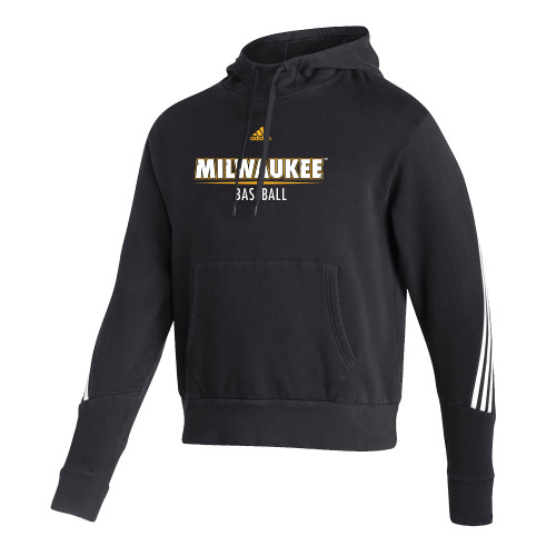  Adidas Black Pullover Hood - Adidas - UW Milwaukee Baseball