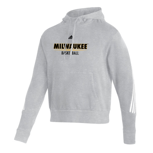  Adidas Medium Grey Heather Pullover Hood - Adidas - UW Milwaukee Basketball