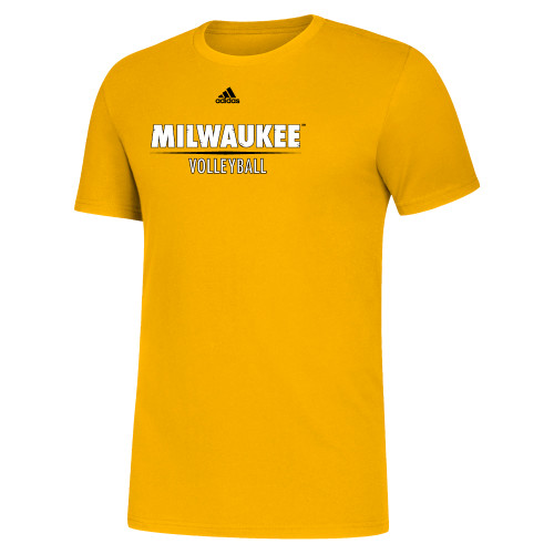  Adidas Collegiate Gold Fresh Tee - Adidas - UW Milwaukee Volleyball