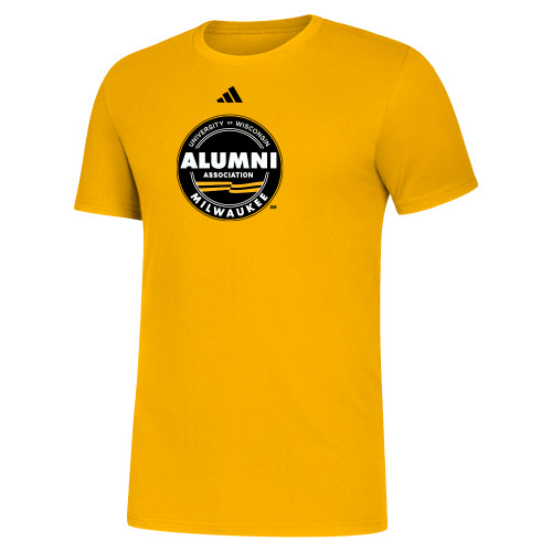  Adidas Collegiate Gold Fresh Tee - UWM Alumni Seal