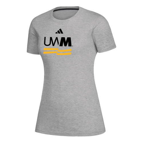  Adidas Womens Medium Heather Grey Creator Performance  Tee - UWM Secondary Academic Mark