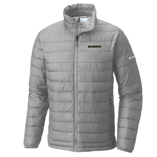  Columbia Grey Powder Lite Jacket - University of Wisconsin Milwaukee Wordmark Flat
