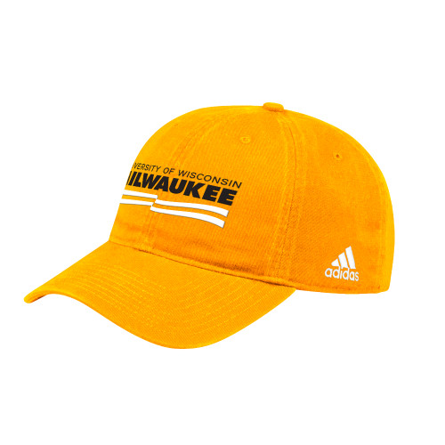  Adidas Gold Adjustable Washed Slouch - UWM Primary Academic Mark