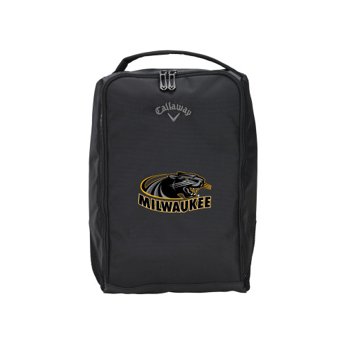  Callaway Clubhouse Black Golf Shoe Bag - University of Wisconsin Milwaukee Panther Head Primary Mark