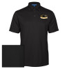 Thumbnail image for  Black Performance Fine Jacquard Polo