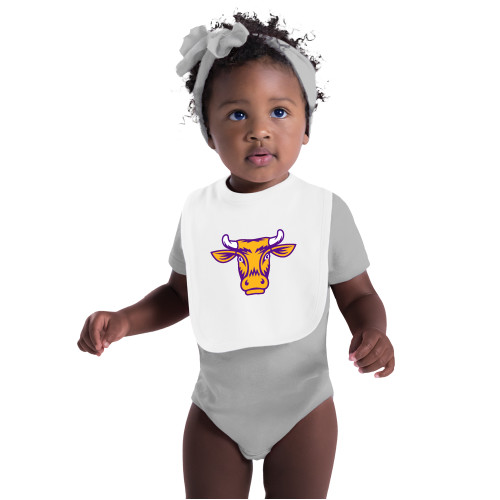  White Baby Bib - Ephelia Head