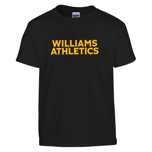  Youth Black T Shirt - Athletics Wordmark