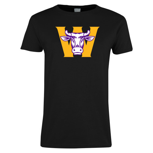  Womens Black Short Sleeve Tee - W Ephelia Head